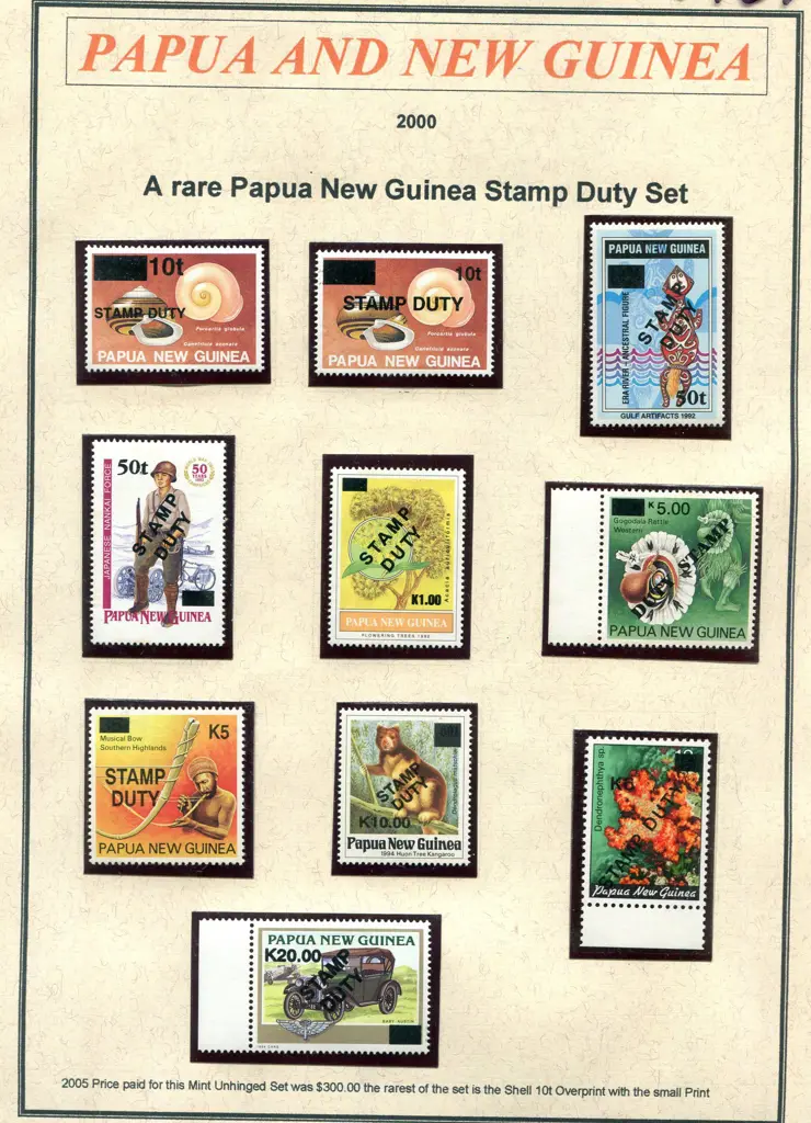 2000 "STAMP DUTY" ovpts on obsolete issues MUH ... Image 1++