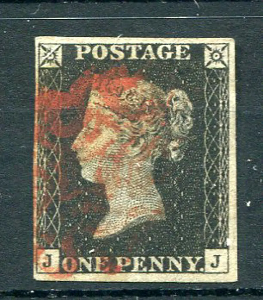 1840 1d black with close to large margins & red ... Image 1++