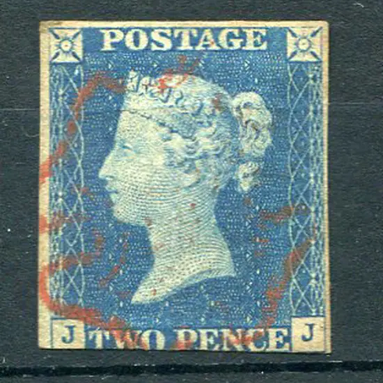 1840 2d blue with 3 clear margins & just cut into ...