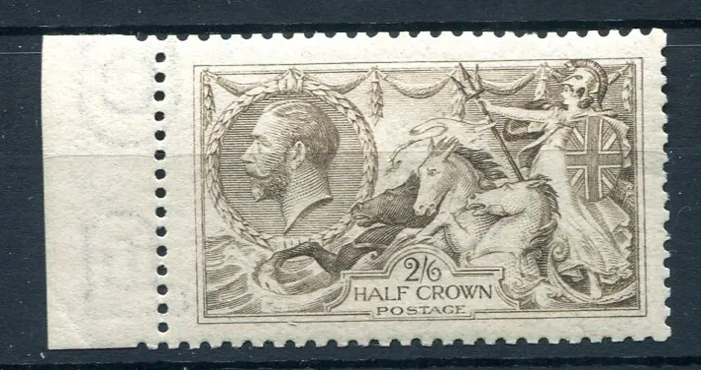 1913/18 2/6d pale yellow-brown (worn plate) DLR. ... Image 1++