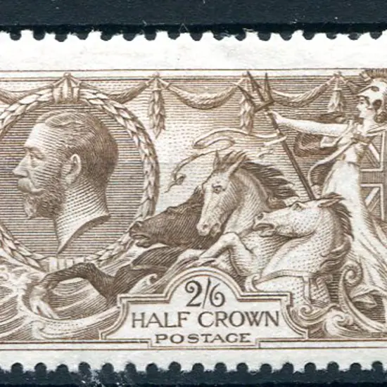1918 2/6d olive-brown B.W. printing. Fine MUH with ...