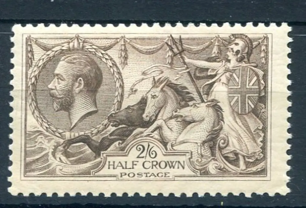 1918 2/6d chocolate-brown B.W. printing. MUH. SG ... Image 1++