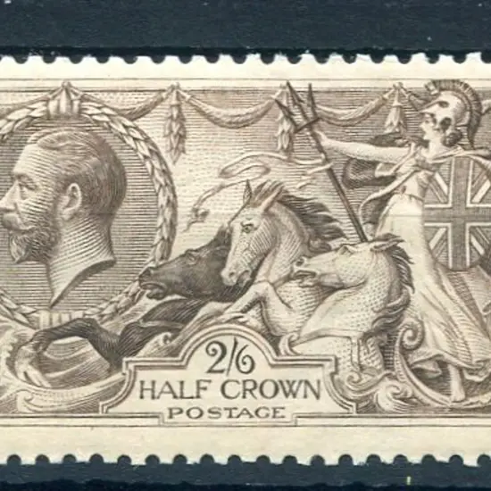 1918 2/6d chocolate-brown B.W. printing. MUH. SG ...