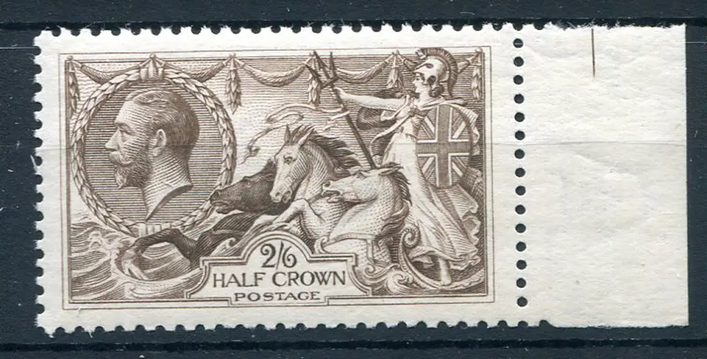 1918 2/6d chocolate-brown B.W. printing. Fine MUH ... Image 1++