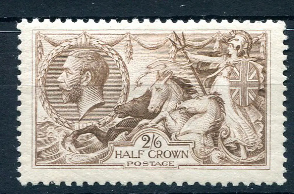1918 2/6d reddish-brown B.W. printing. Fresh MUH, ... Image 1++
