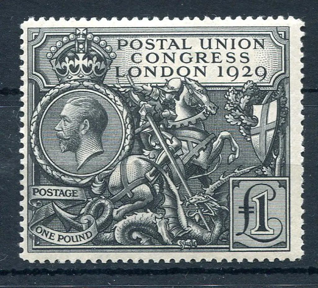 1929 £1 PUC. MVLH verging on MUH but with even gum ... Image 1++