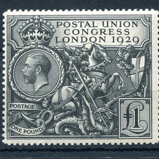 1929 £1 PUC. MVLH verging on MUH but with even gum ...