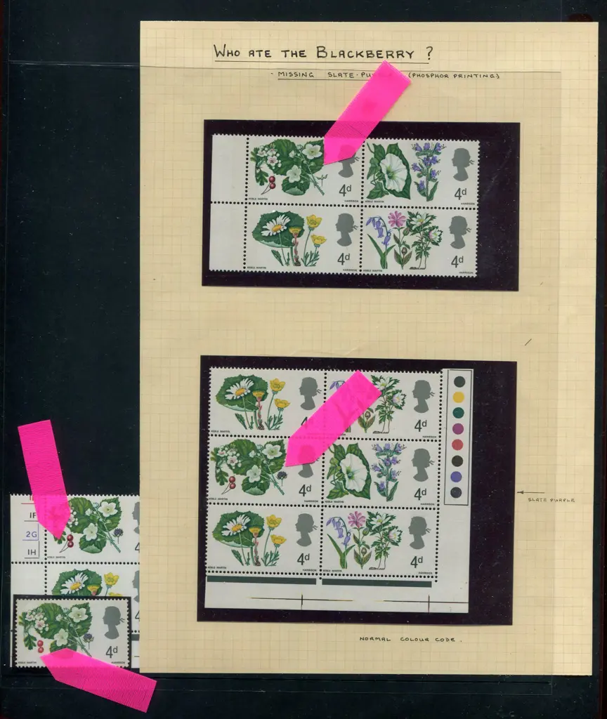 1967 Wildflowers group with 4d "Hawthorn & ... Image 1++
