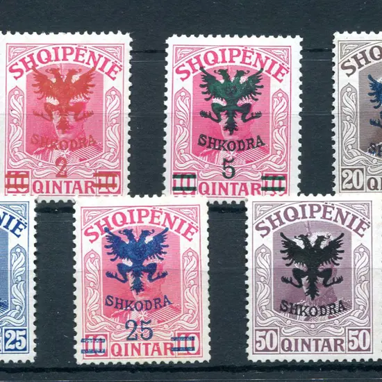 1920 "Eagle" double-headed ovptd set (excl 10q). ...