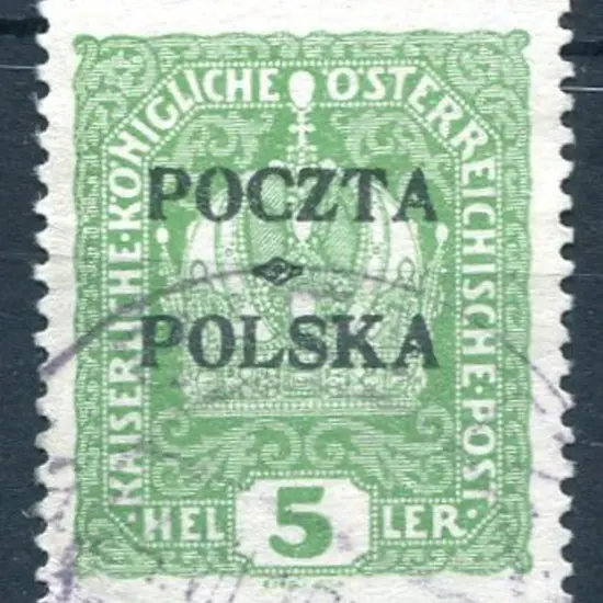 1919 "POCZTA POLSKA" ovpt on Austria 5h ...