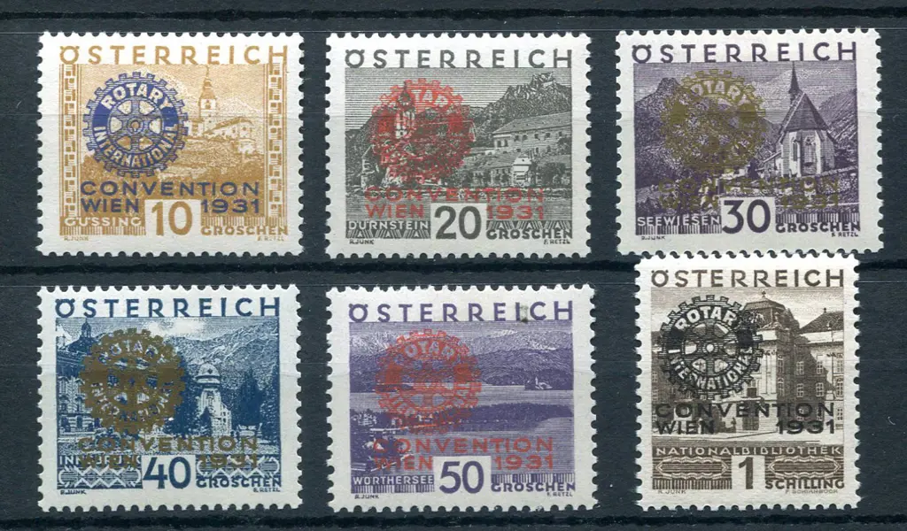 1931 Rotary Convention set of 6. Fresh MLH SG ... Image 1++