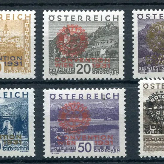 1931 Rotary Convention set of 6. Fresh MLH SG ...