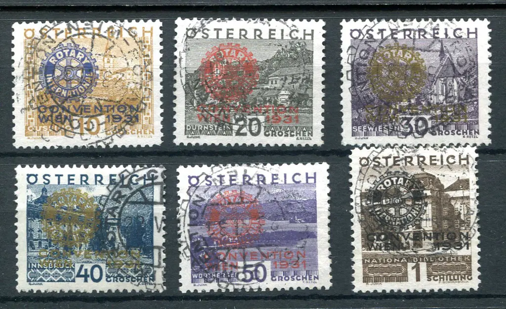 1931 Rotary Convention set of 6. F/U. SG 666/71, ... Image 1++