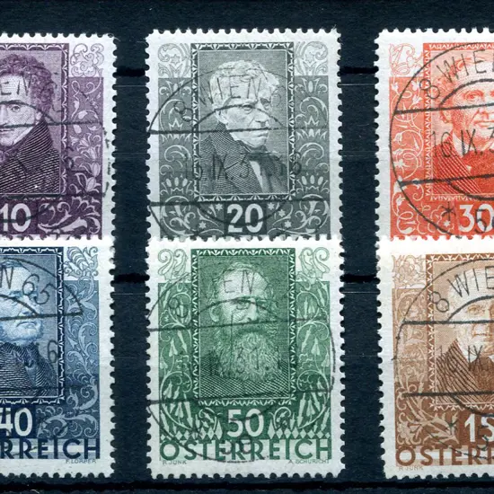 1931 Writers set of 6. CTO with "bullseye" cds's. ...
