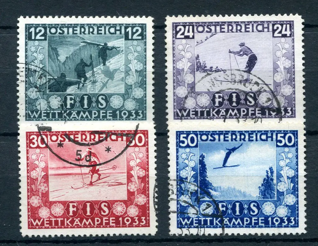 1933 International Ski Championships. F/U set of ... Image 1++