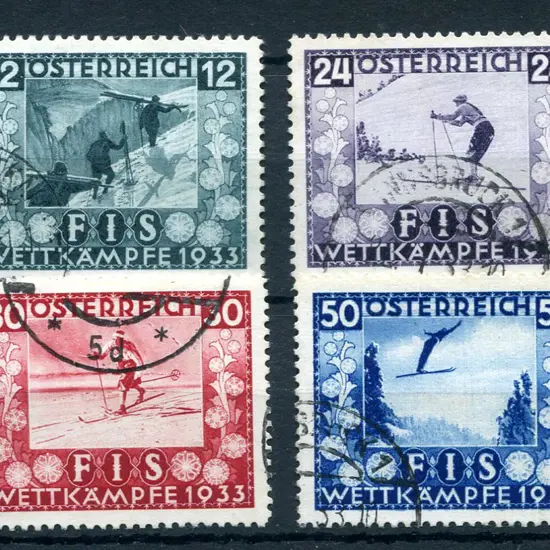 1933 International Ski Championships. F/U set of ...