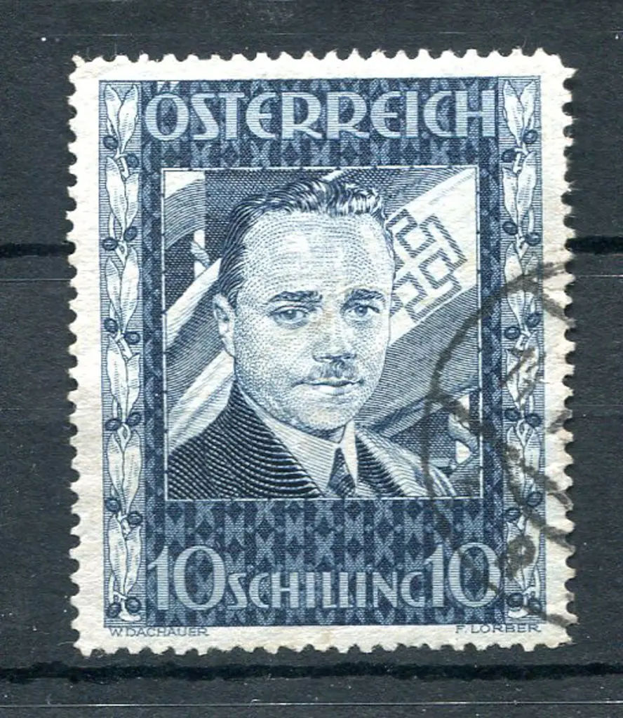 1936 10d Dolfuss. Fine used. Superb example. SG ... Image 1++