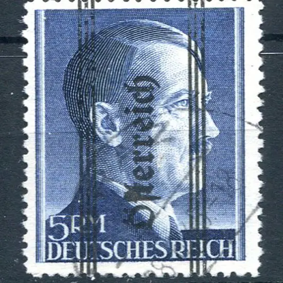 1945 5rm Hitler with 18½mm ovpt. Fine used. SG ...