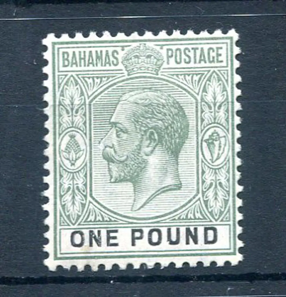 1912/19 £1 dull green & black. Fresh MLH. SG 89a, ... Image 1++
