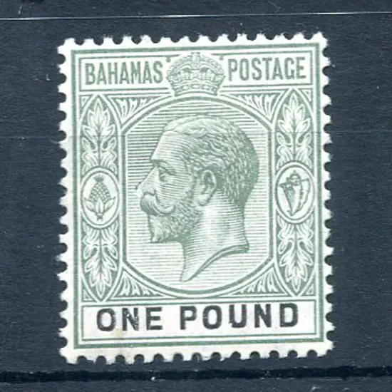 1912/19 £1 dull green & black. Fresh MLH. SG 89a, ...