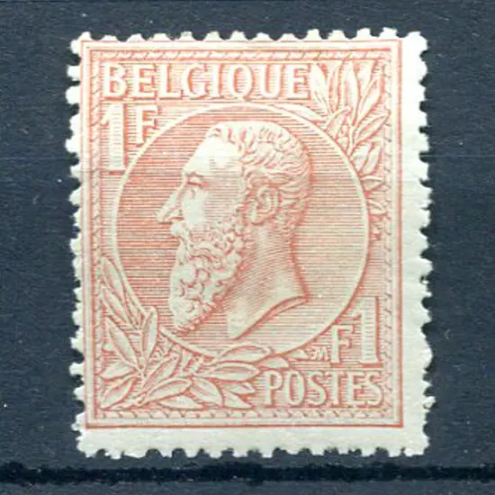 Belgium 1884/91 1f red-brown on green MLH with ...
