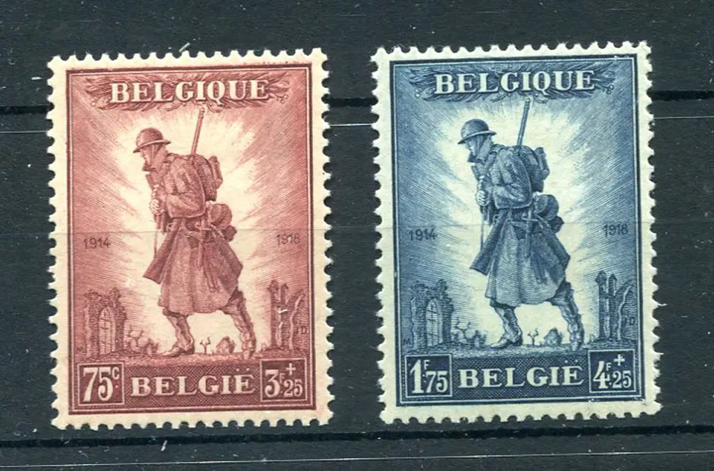 1932 Infantrymen Charity pair. Fresh MLH. SG ... Image 1++
