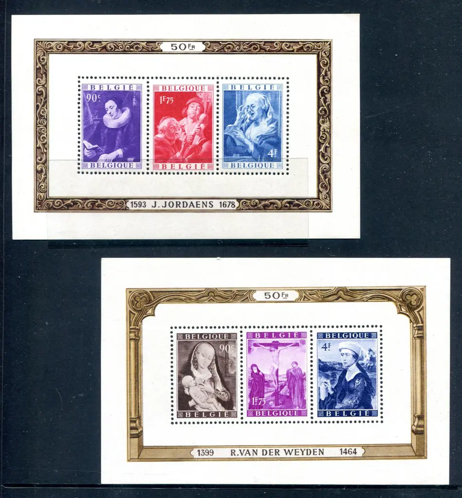1949 van der Weyden & Jordaens Art M/S pair. Light ... Image 1++
