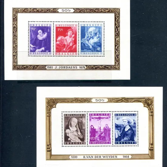 1949 van der Weyden & Jordaens Art M/S pair. Light ...