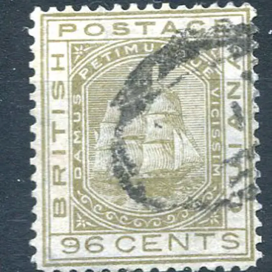 British Guiana 1876/79 96¢ olive-bistre. Used with ...