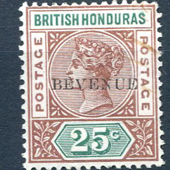 British Honduras 1899 25c red brown & green QV ...
