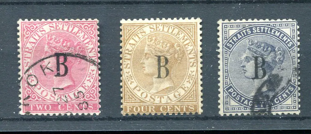 British PO's in Siam 1882/85 2¢ pale rose (F/U), ... Image 1++