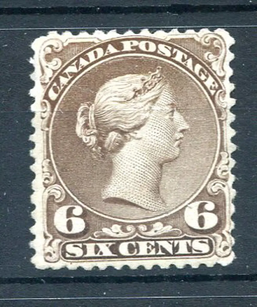 1868/70 6¢ blackish-brown. MNG, well centred. A ... Image 1++