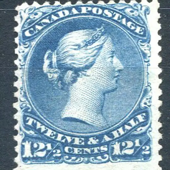 1868 12½¢ bright blue. MNG, centred high. Rich ...