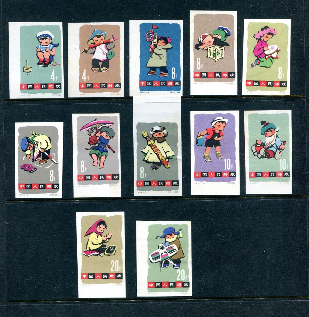 1963 Children set of 12 imperforate as per SG ... Image 1++