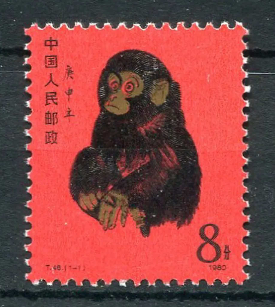 1980 8f Year of the Monkey. Fresh & fine MUH ... Image 1++