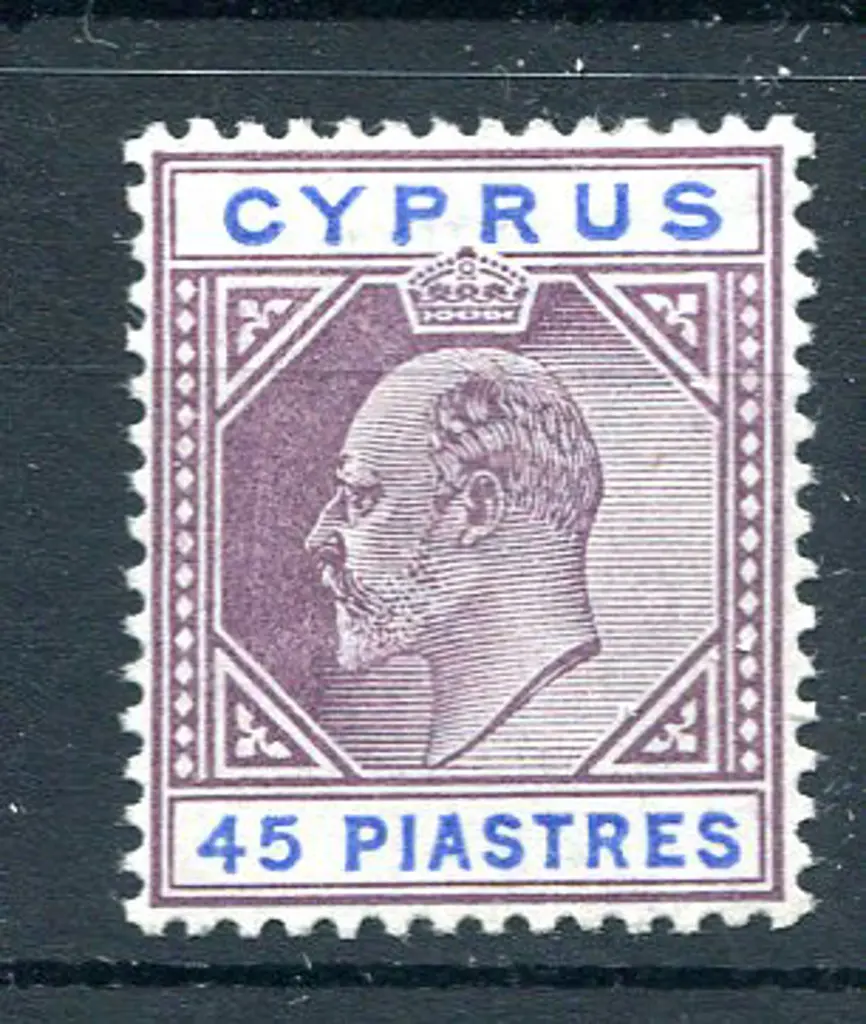 1902/09 45p dull purple & ultramarine KEVII, CA ... Image 1++