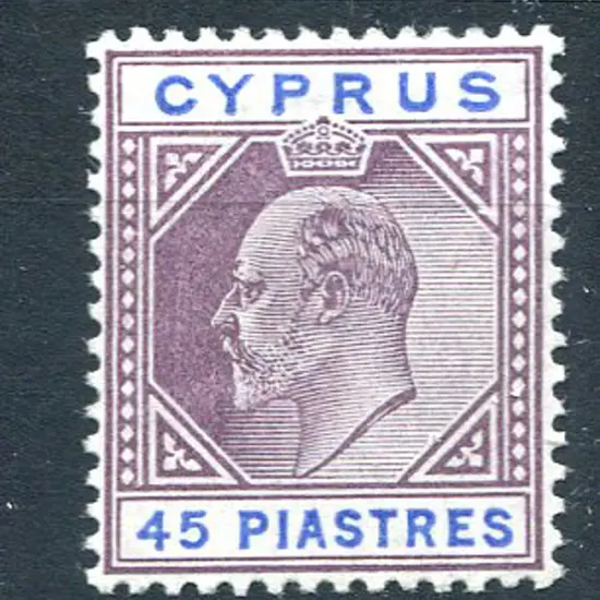1902/09 45p dull purple & ultramarine KEVII, CA ...