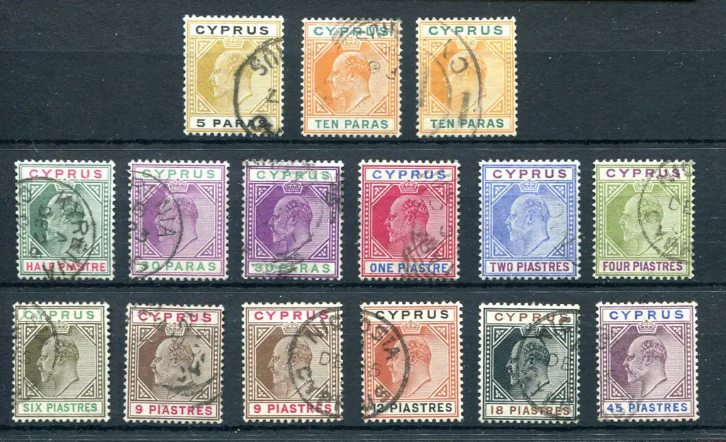 1904/10 KEVII MCA wmk set to 45p incl 10pa & 9p ... Image 1++