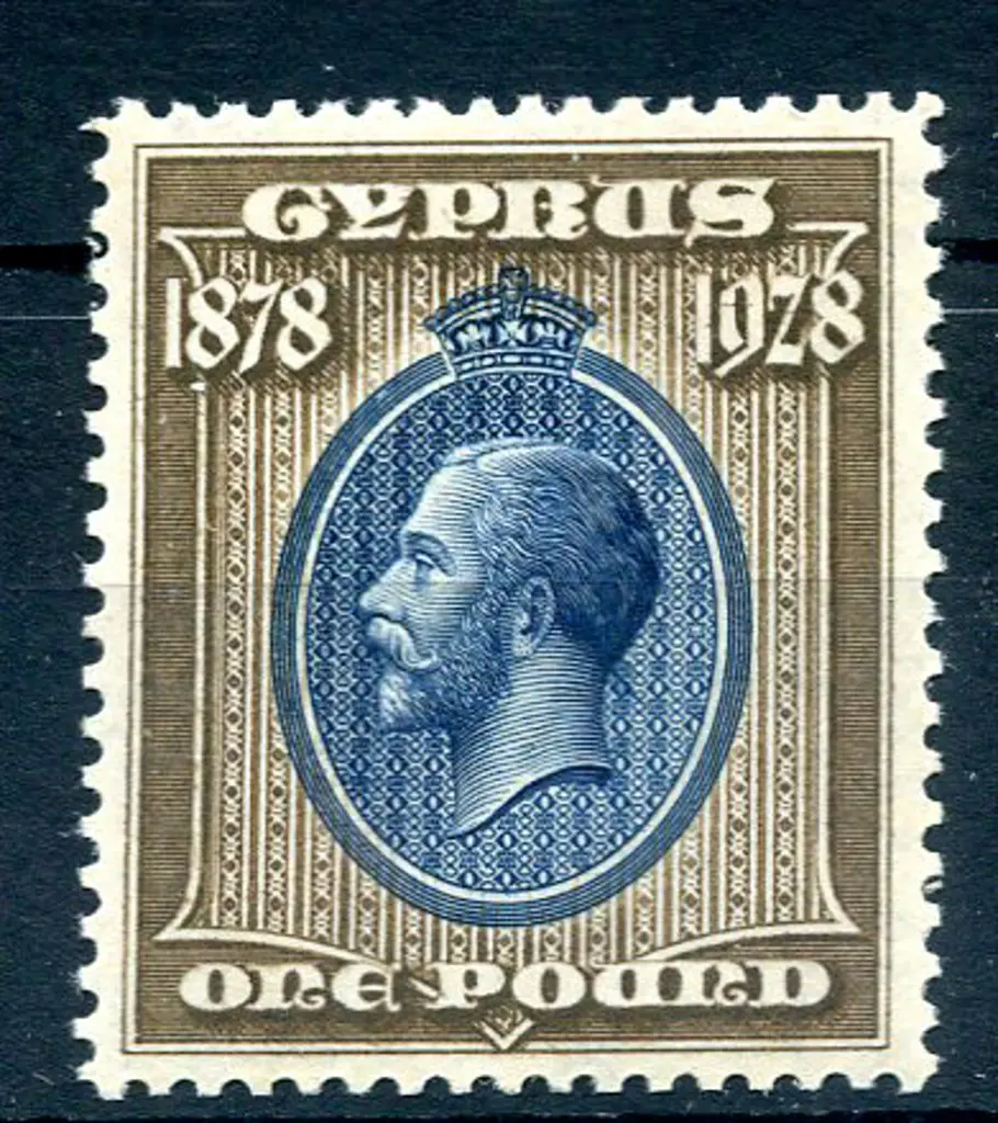 1928 £1 50th Anniv. MLH & well centred. SG 132, ... Image 1++