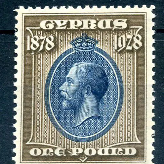 1928 £1 50th Anniv. MLH & well centred. SG 132, ...