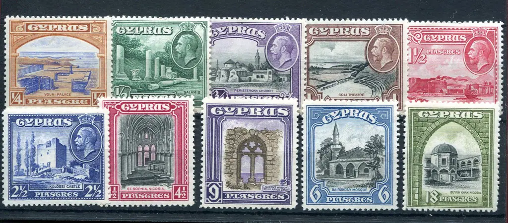 1934 KGV Pictorials to 18pi. Fine MLH. SG 133/42, ... Image 1++