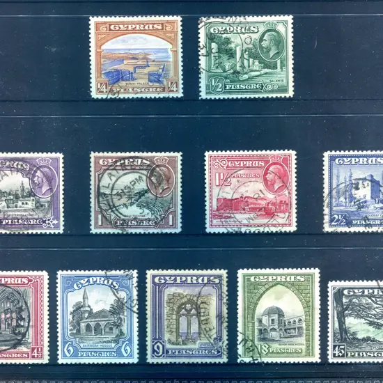 1934 Pictorials set of 11 to 45p. All F/U with ...