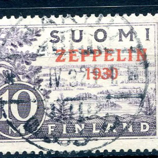 1930 "ZEPPELIN 1930" ovpt on 10m lilac in red. ...