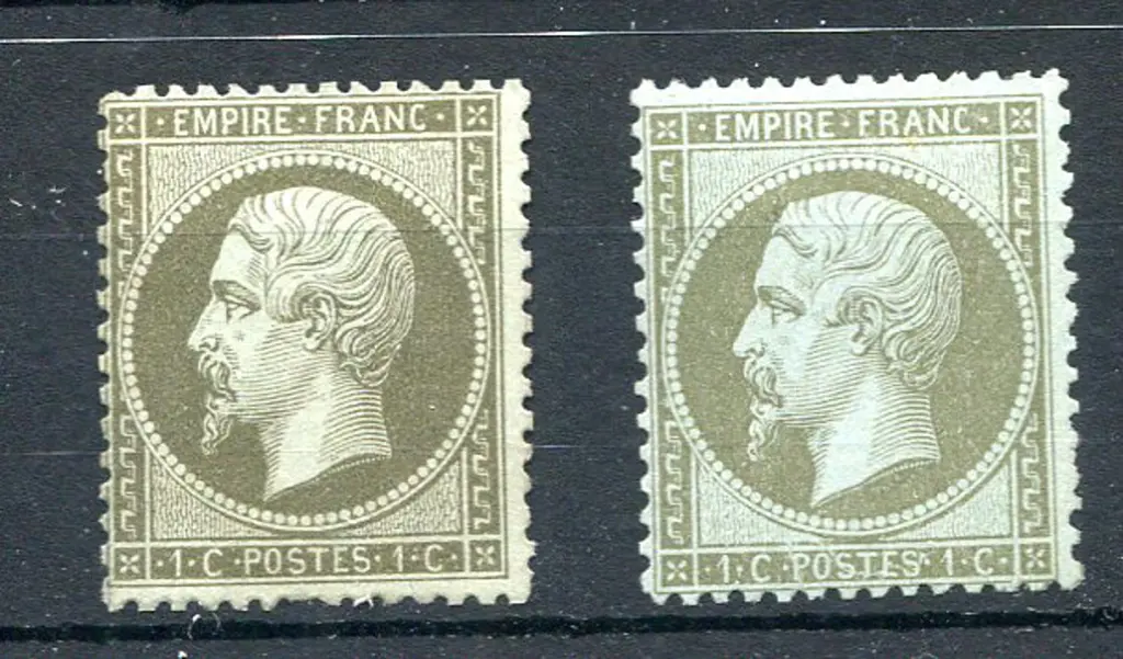 1862 1¢ Empire Franc in both shades. Each MNG. SG ... Image 1++