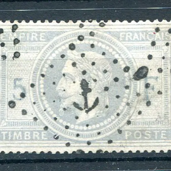 1869 5f lilac with crisp "Anchor" pmk. Slight ...