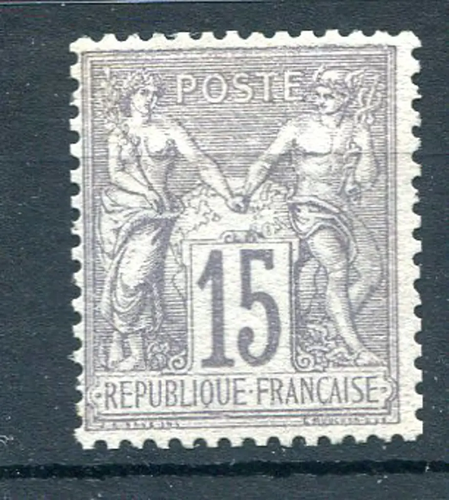 1876/85 15¢ pale grey P&C type I. Fresh MLH. SG ... Image 1++