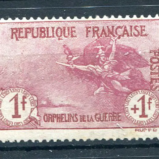 1917/19  1f + 1f War Orphans Fund. MLH, centred ...