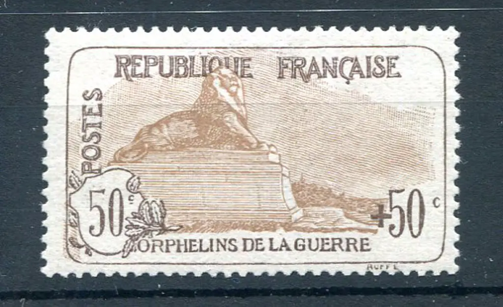 1917/19 50¢ + 50¢ War orphans Fund. MUH but some ... Image 1++