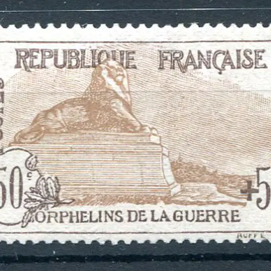 1917/19 50¢ + 50¢ War orphans Fund. MUH but some ...