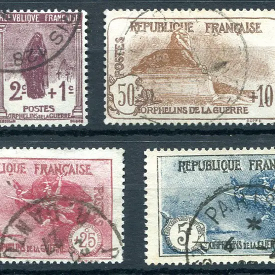 1926/27 War Orphans Fund. F/U set, 50¢ centred ...
